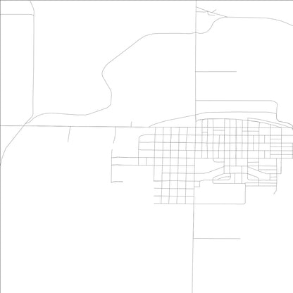ROAD MAP OF WARDEN, WASHINGTON BY MAPBAKES