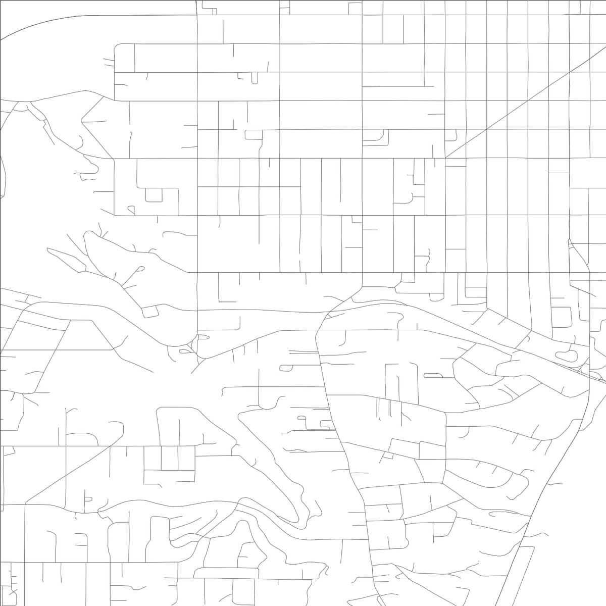 ROAD MAP OF WEST CLARKSTON-HIGHLAND, WASHINGTON BY MAPBAKES