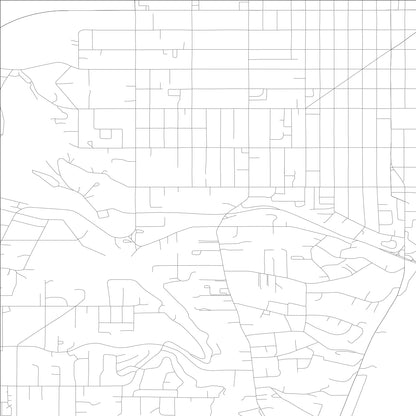 ROAD MAP OF WEST CLARKSTON-HIGHLAND, WASHINGTON BY MAPBAKES