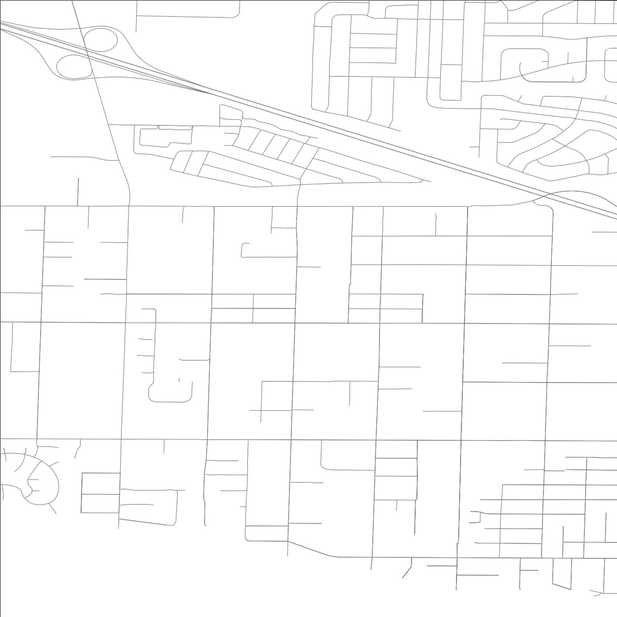 ROAD MAP OF WEST PASCO, WASHINGTON BY MAPBAKES