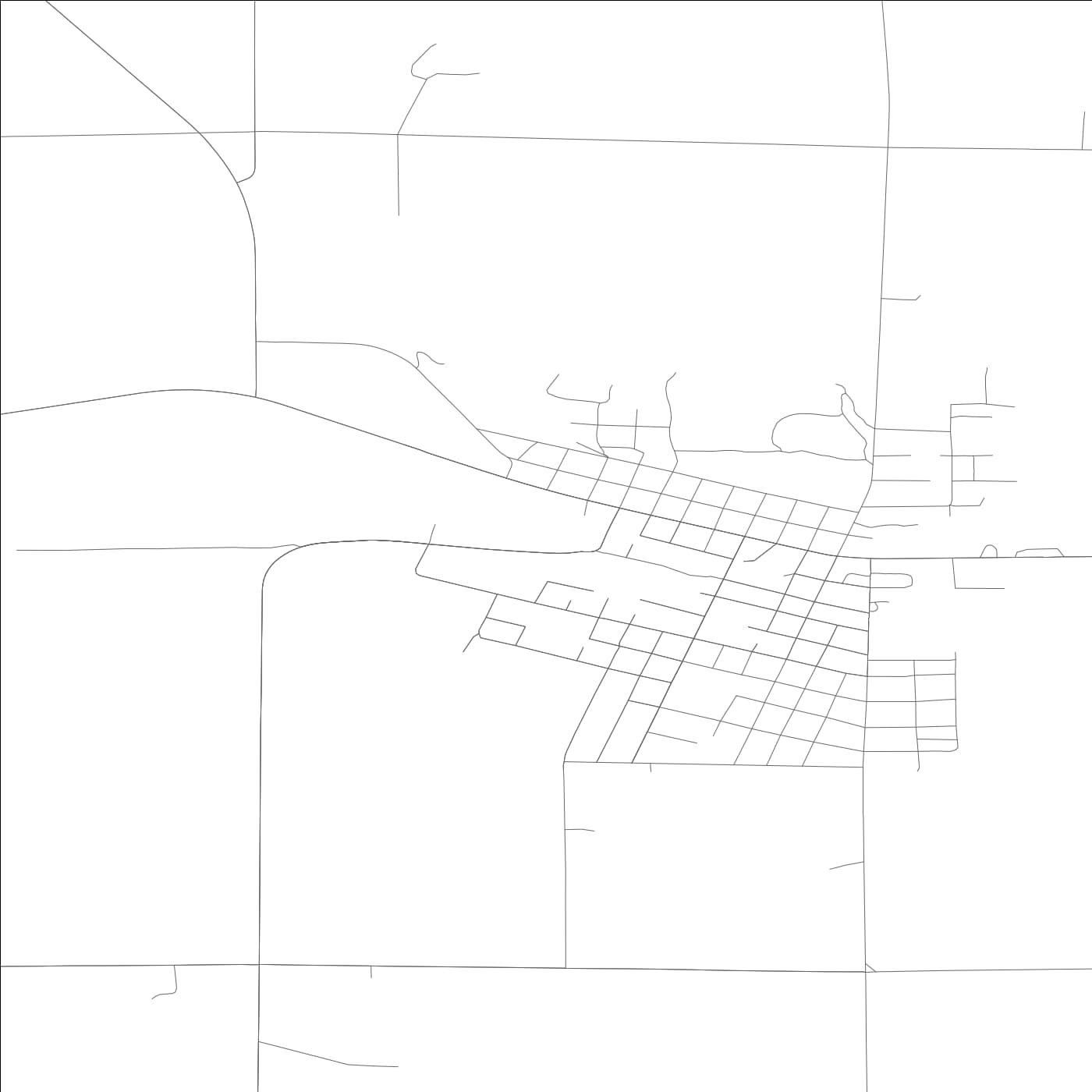 ROAD MAP OF WILBUR, WASHINGTON BY MAPBAKES