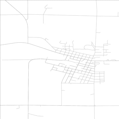 ROAD MAP OF WILBUR, WASHINGTON BY MAPBAKES