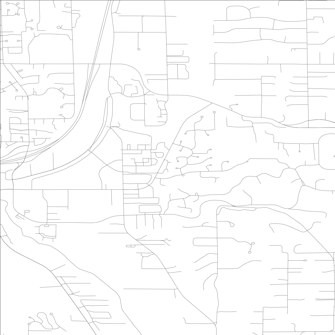 ROAD MAP OF WOODINVILLE, WASHINGTON BY MAPBAKES