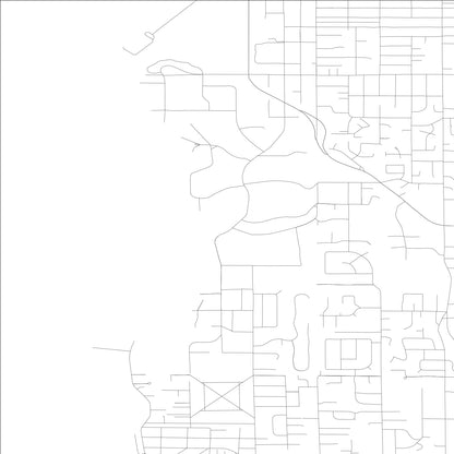 ROAD MAP OF WOODWAY, WASHINGTON BY MAPBAKES