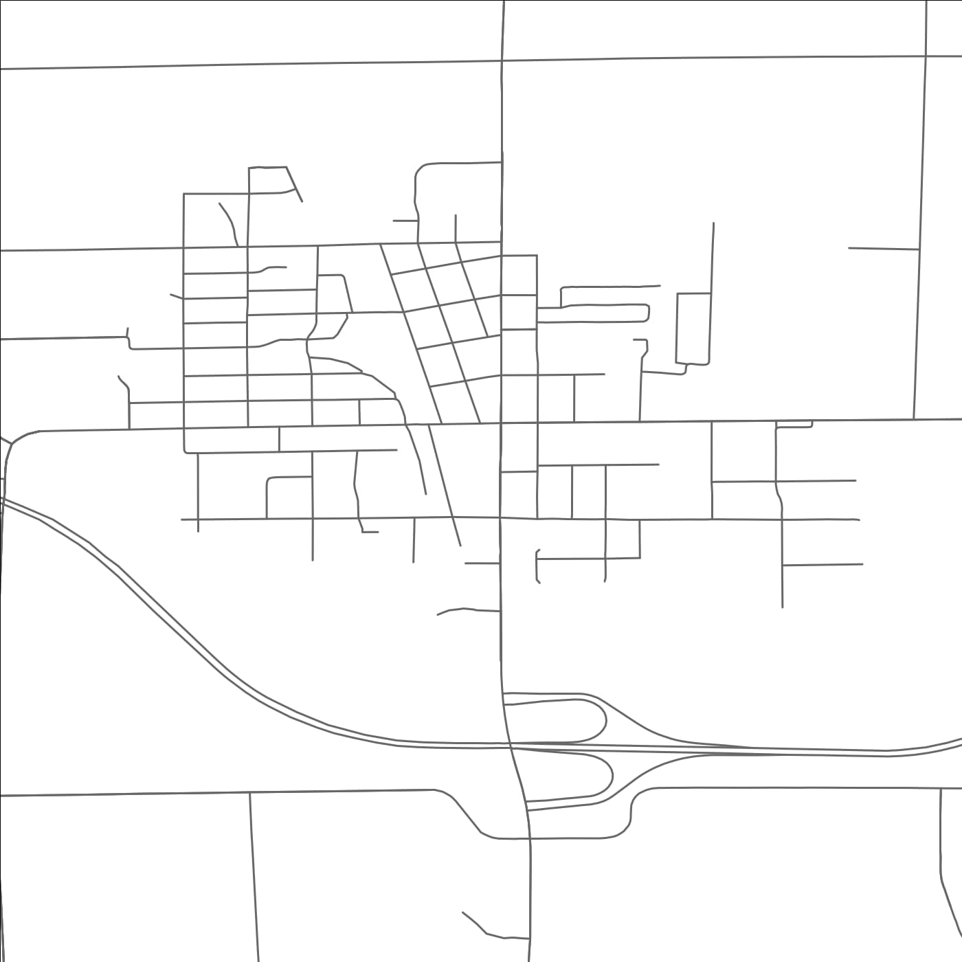 ROAD MAP OF ABBOTSFORD, WISCONSIN BY MAPBAKES