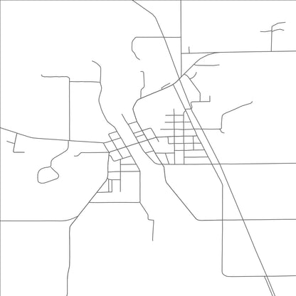 ROAD MAP OF ALBANY, WISCONSIN BY MAPBAKES