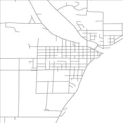 ROAD MAP OF ALGOMA, WISCONSIN BY MAPBAKES