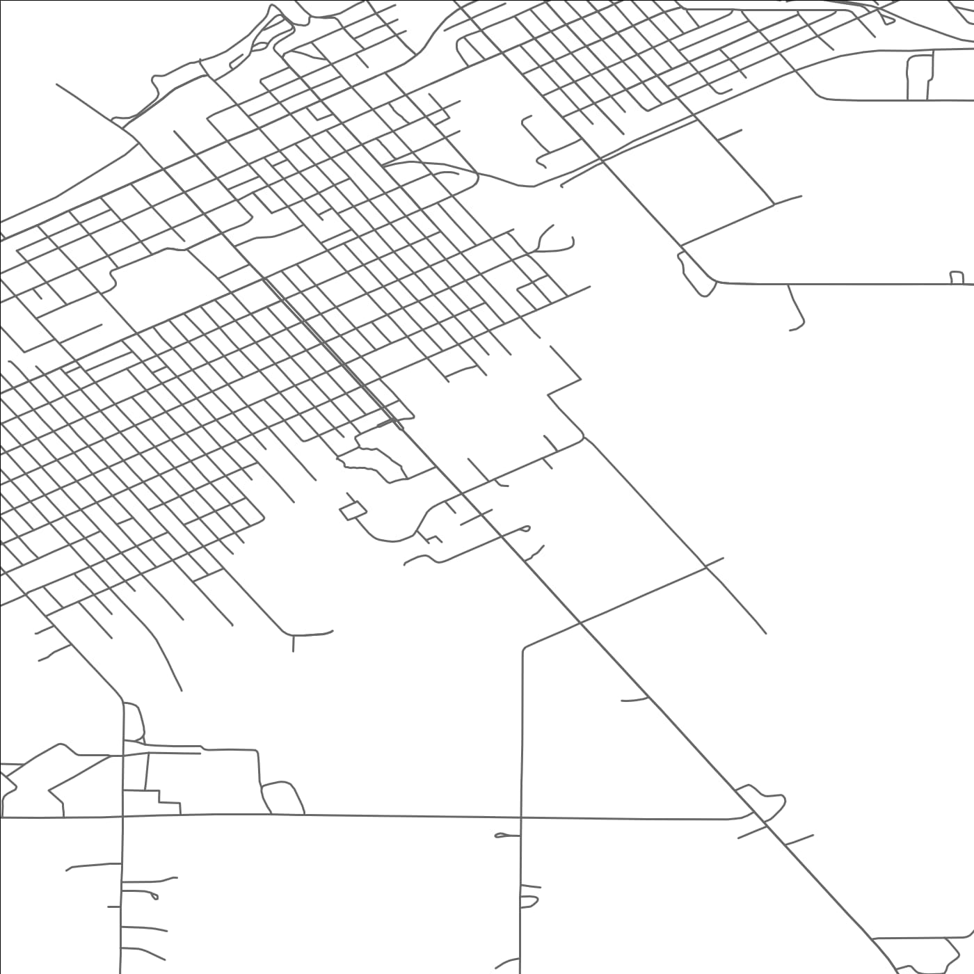 ROAD MAP OF ASHLAND, WISCONSIN BY MAPBAKES