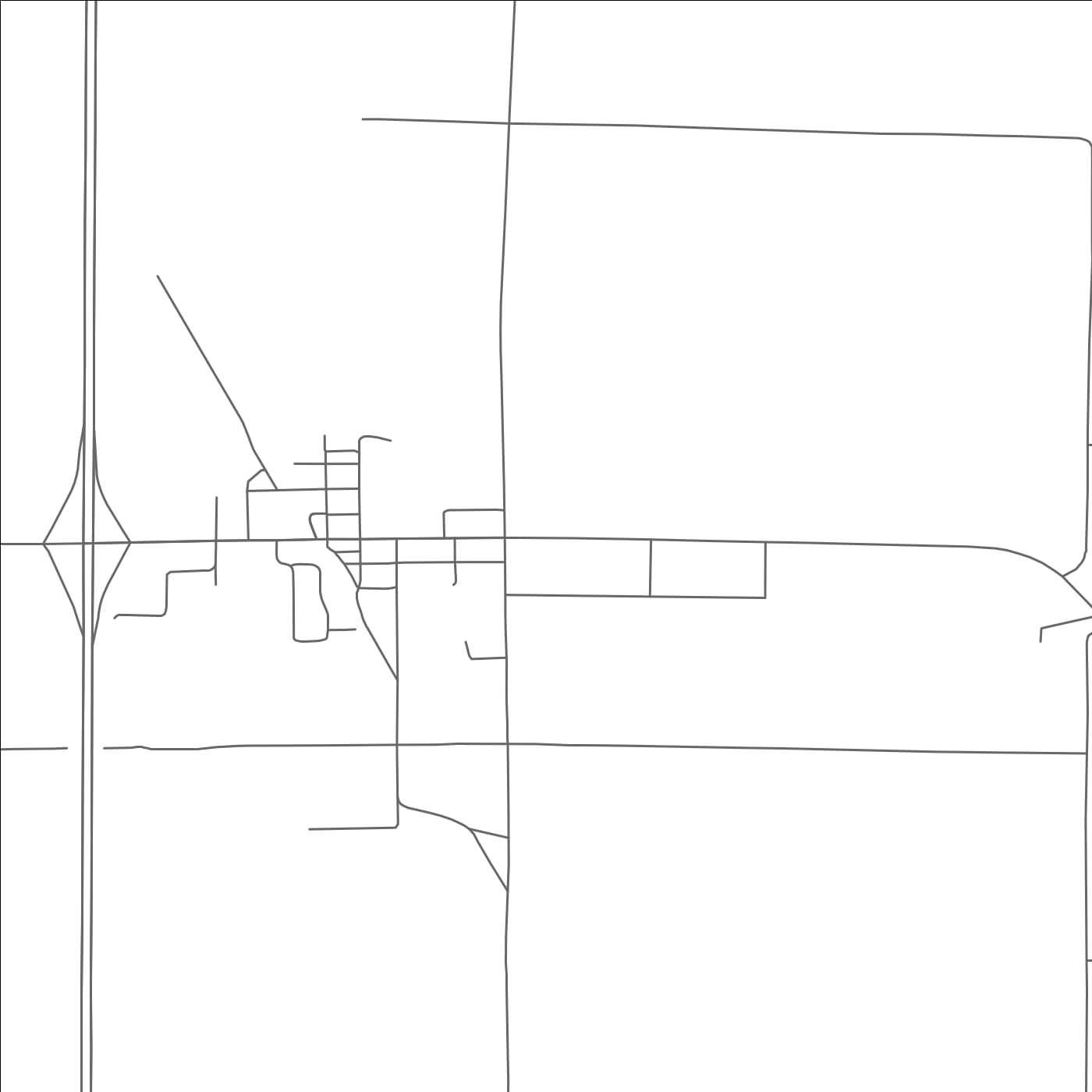 ROAD MAP OF BANCROFT, WISCONSIN BY MAPBAKES