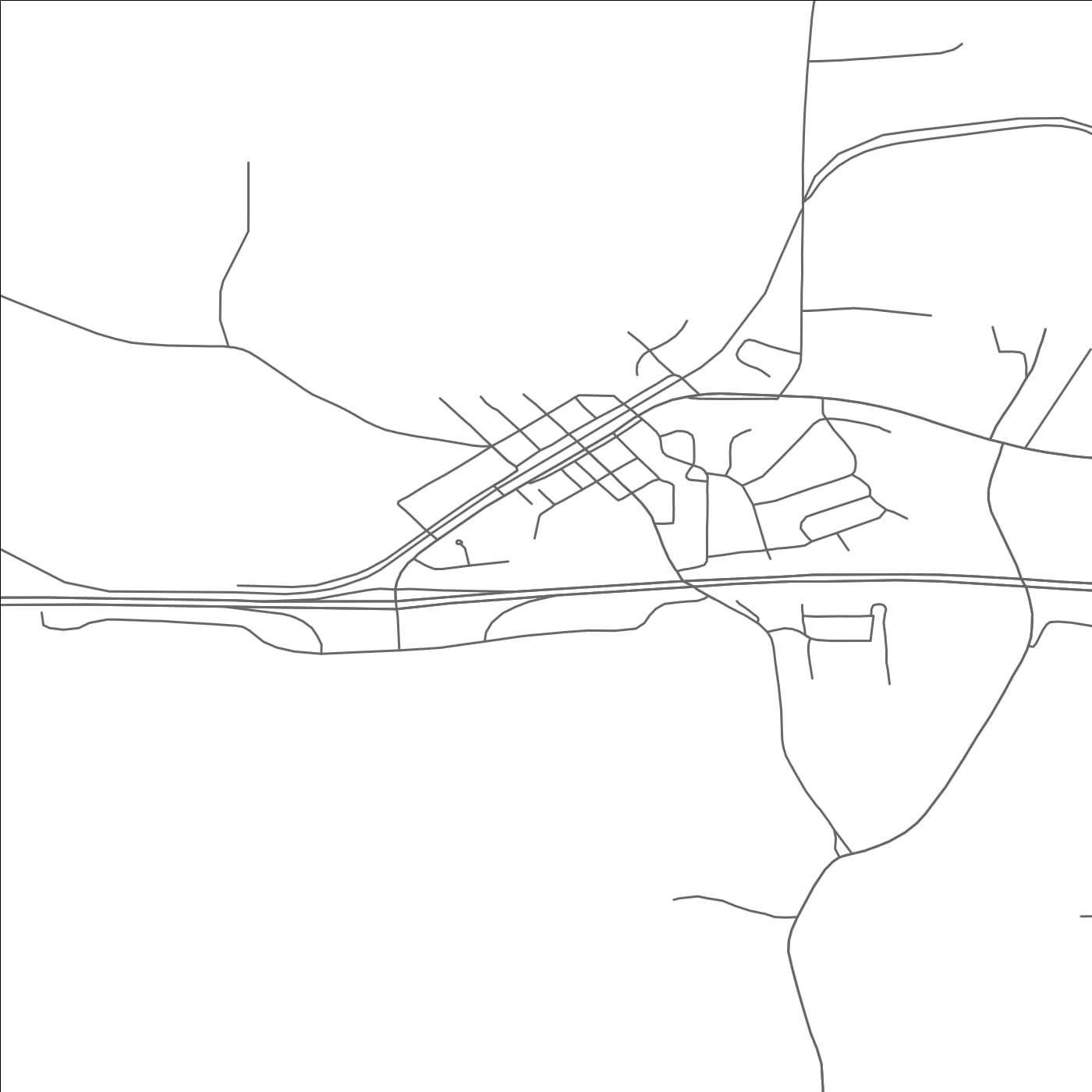 ROAD MAP OF BARNEVELD, WISCONSIN BY MAPBAKES