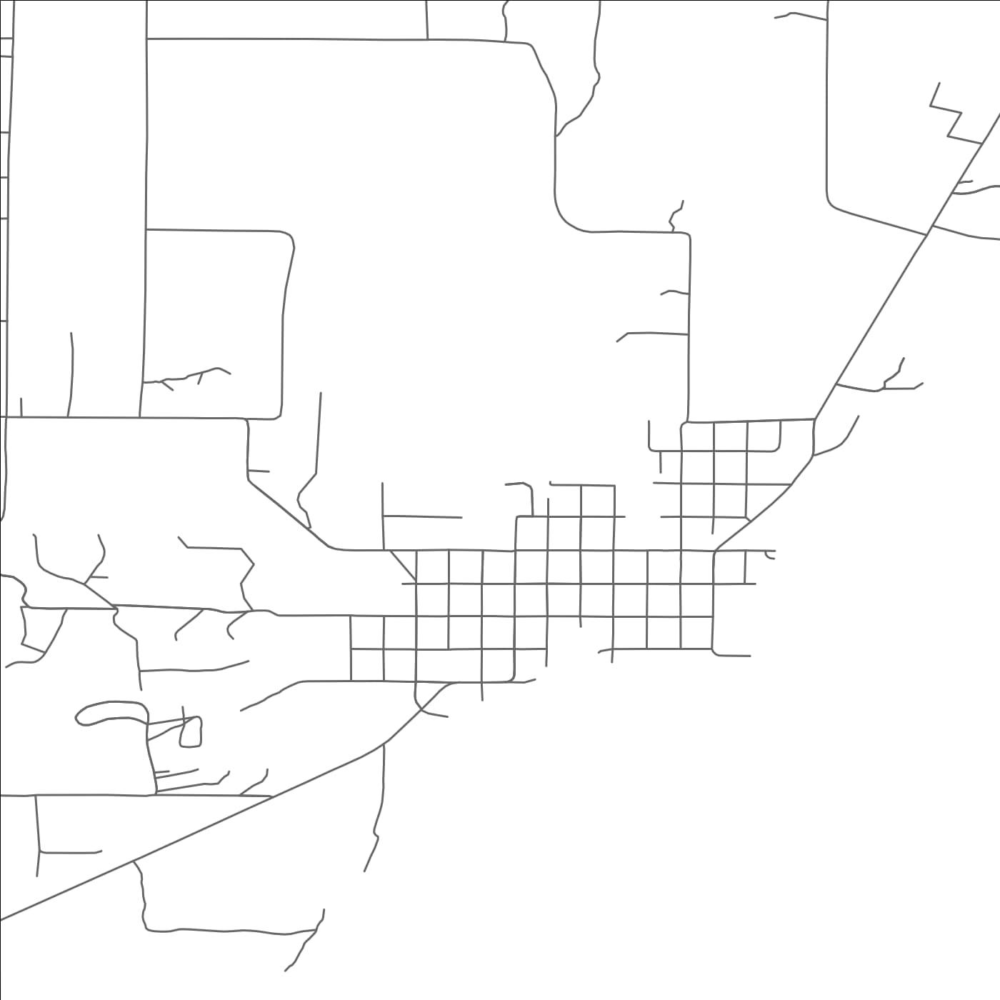 ROAD MAP OF BAYFIELD, WISCONSIN BY MAPBAKES