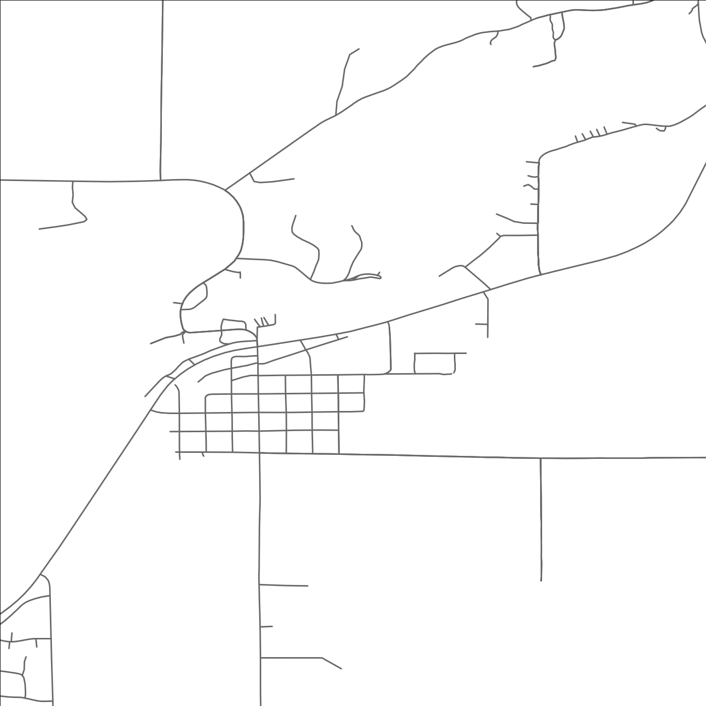 ROAD MAP OF BIRCHWOOD, WISCONSIN BY MAPBAKES