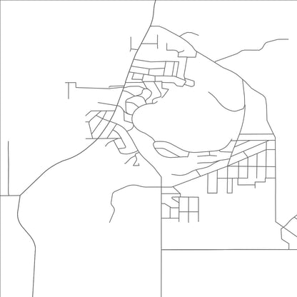 ROAD MAP OF BOHNERS LAKE, WISCONSIN BY MAPBAKES