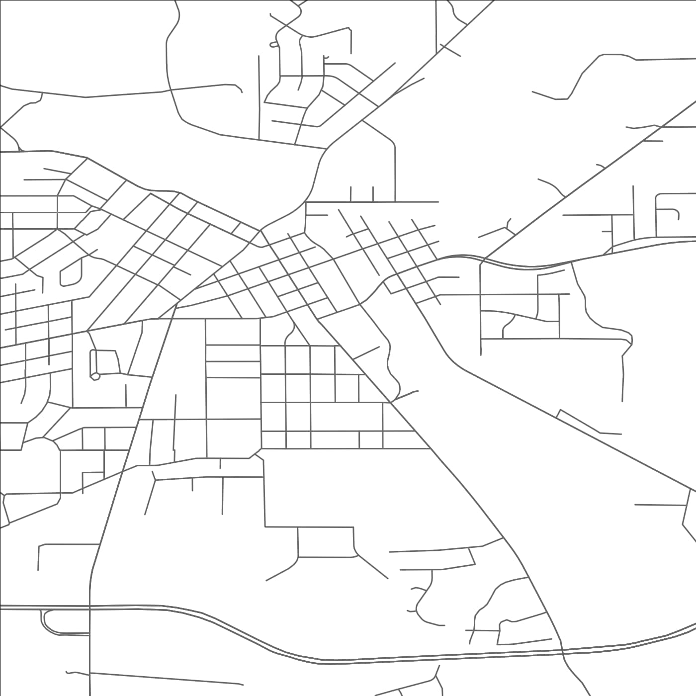 ROAD MAP OF BURLINGTON, WISCONSIN BY MAPBAKES