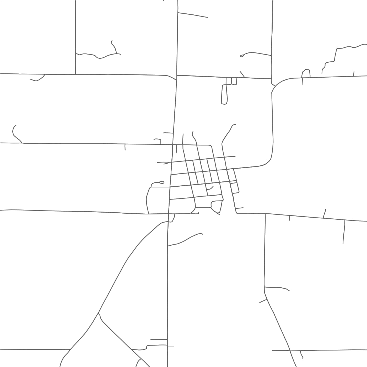 ROAD MAP OF BUTTERNUT, WISCONSIN BY MAPBAKES