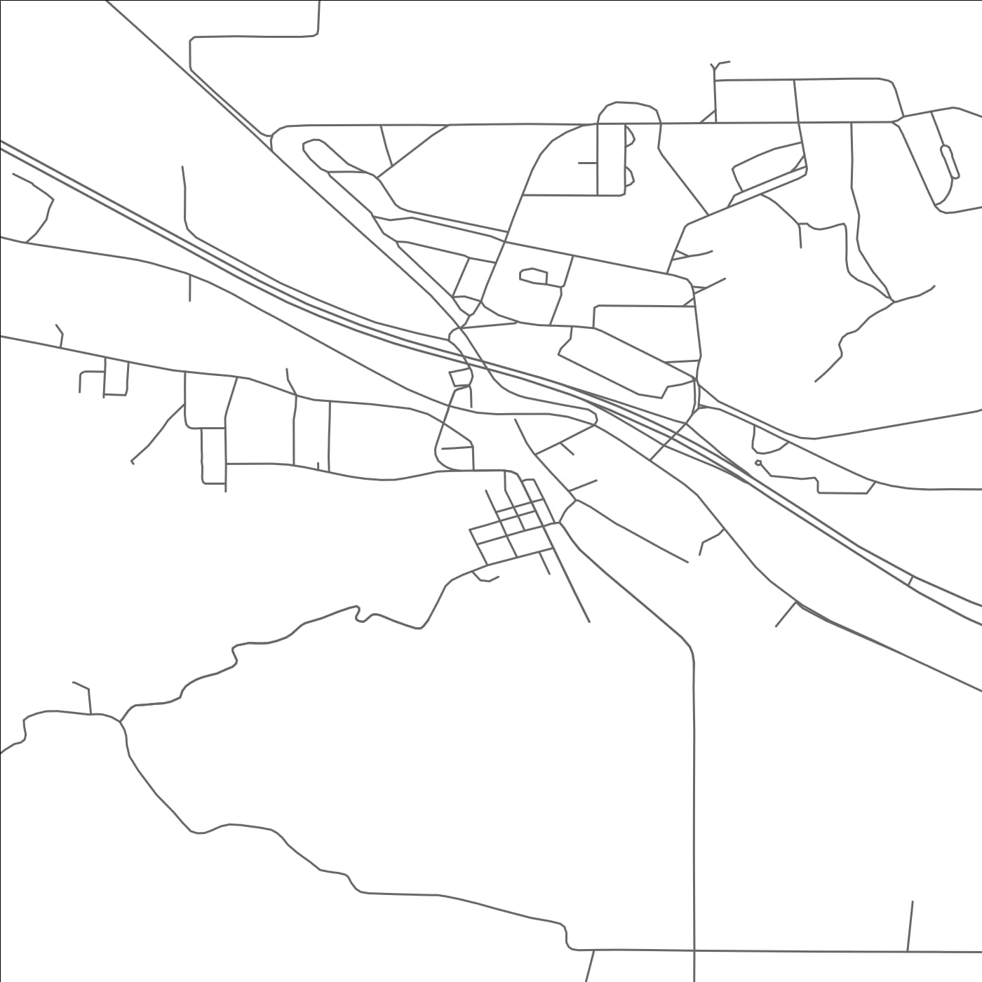 ROAD MAP OF CAMP DOUGLAS, WISCONSIN BY MAPBAKES