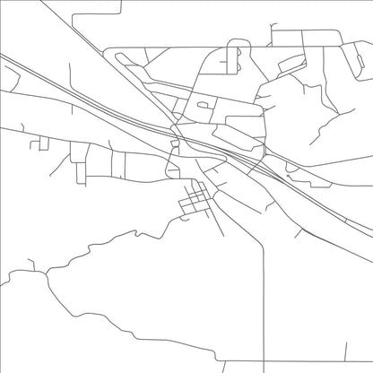 ROAD MAP OF CAMP DOUGLAS, WISCONSIN BY MAPBAKES