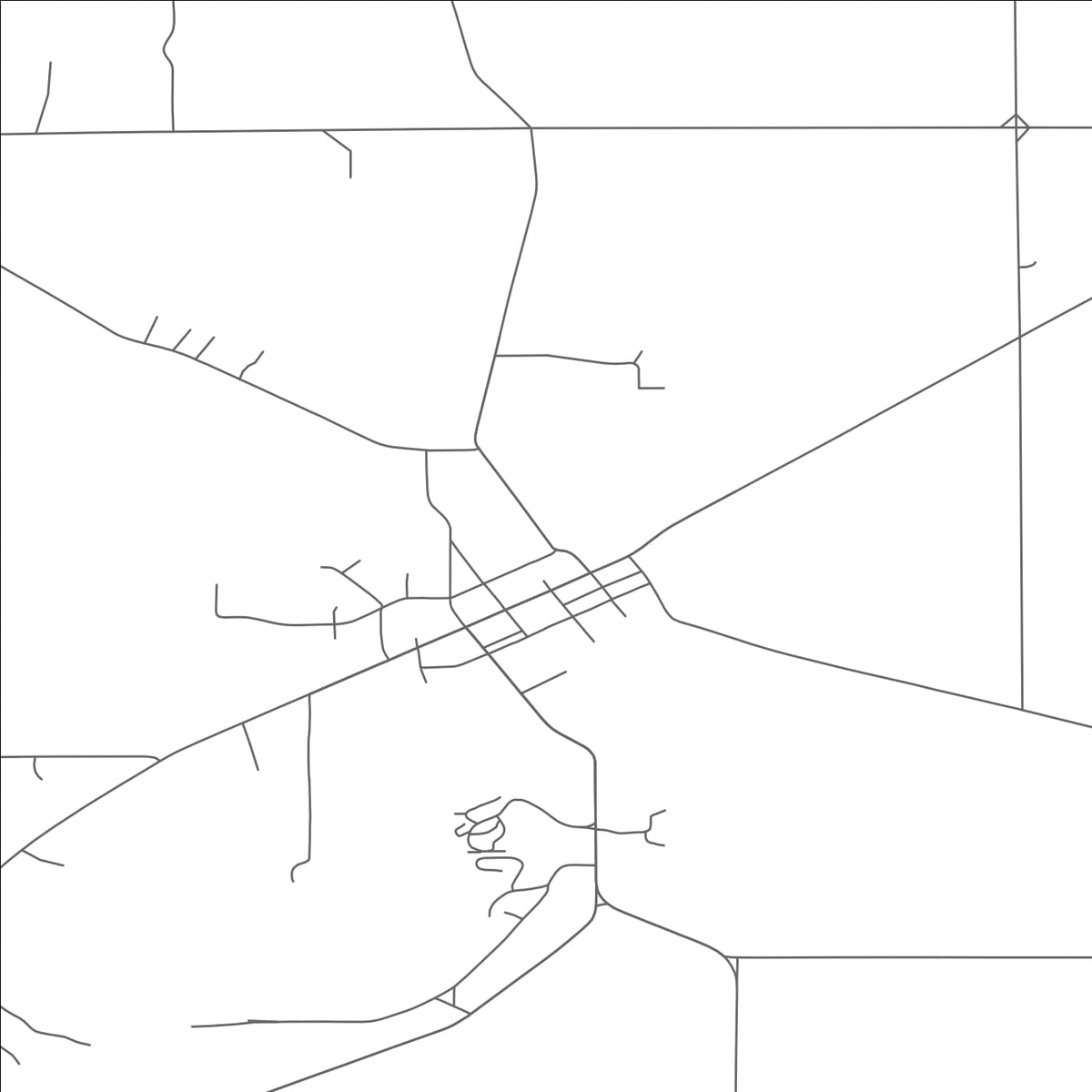 ROAD MAP OF CASCADE, WISCONSIN BY MAPBAKES