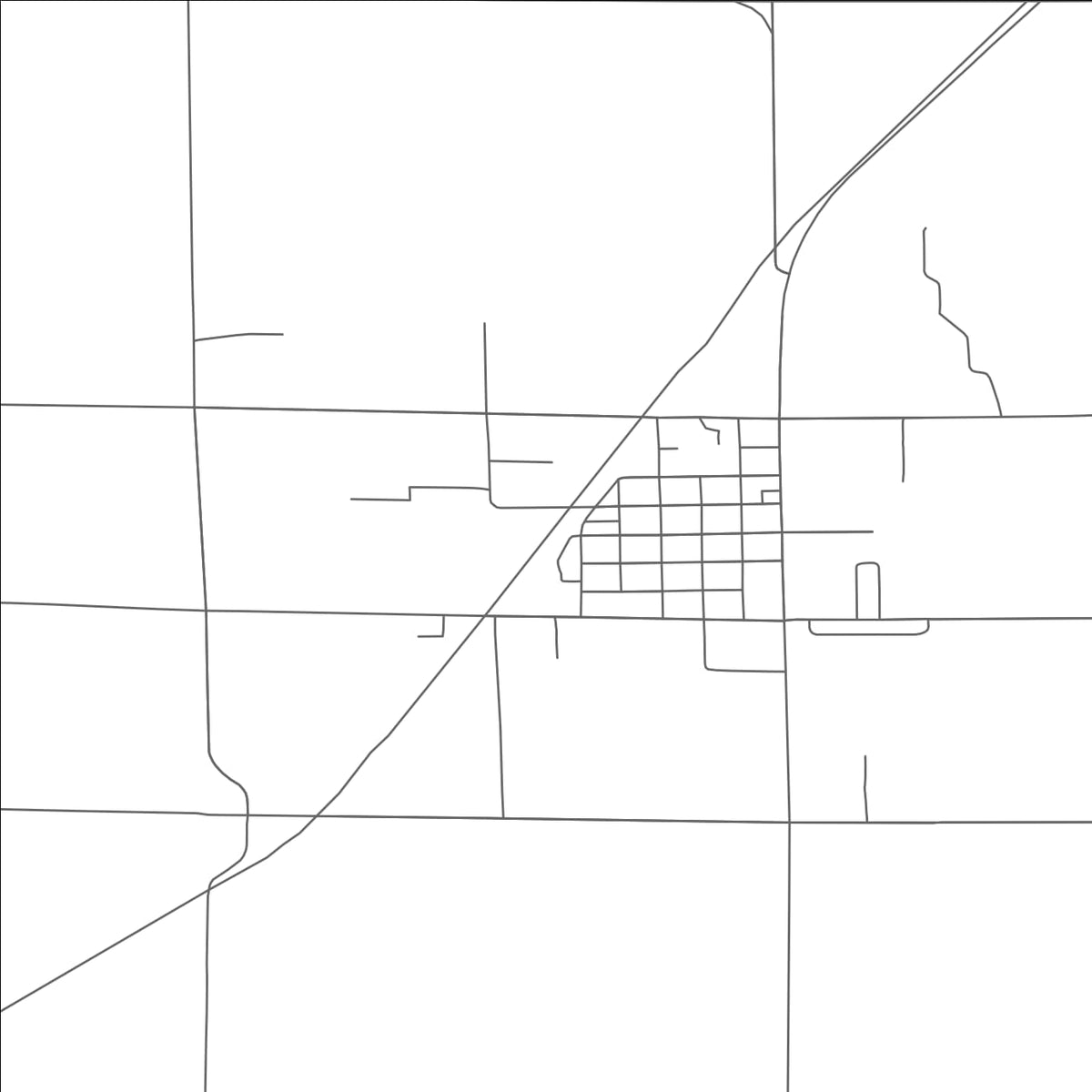 ROAD MAP OF CENTURIA, WISCONSIN BY MAPBAKES