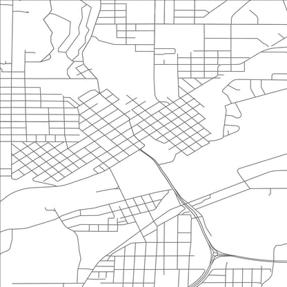 ROAD MAP OF CHIPPEWA FALLS, WISCONSIN BY MAPBAKES