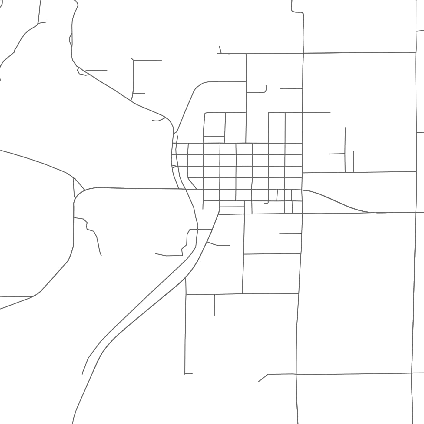 ROAD MAP OF CORNELL, WISCONSIN BY MAPBAKES