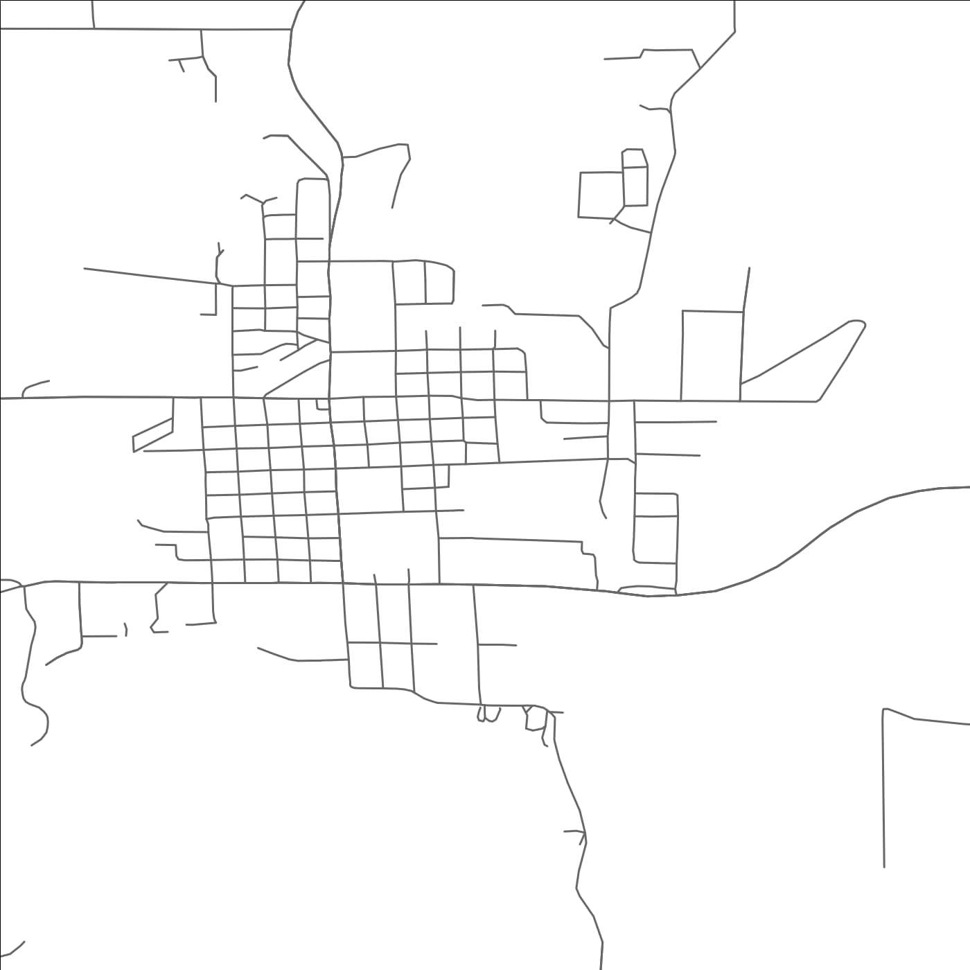 ROAD MAP OF CRANDON, WISCONSIN BY MAPBAKES