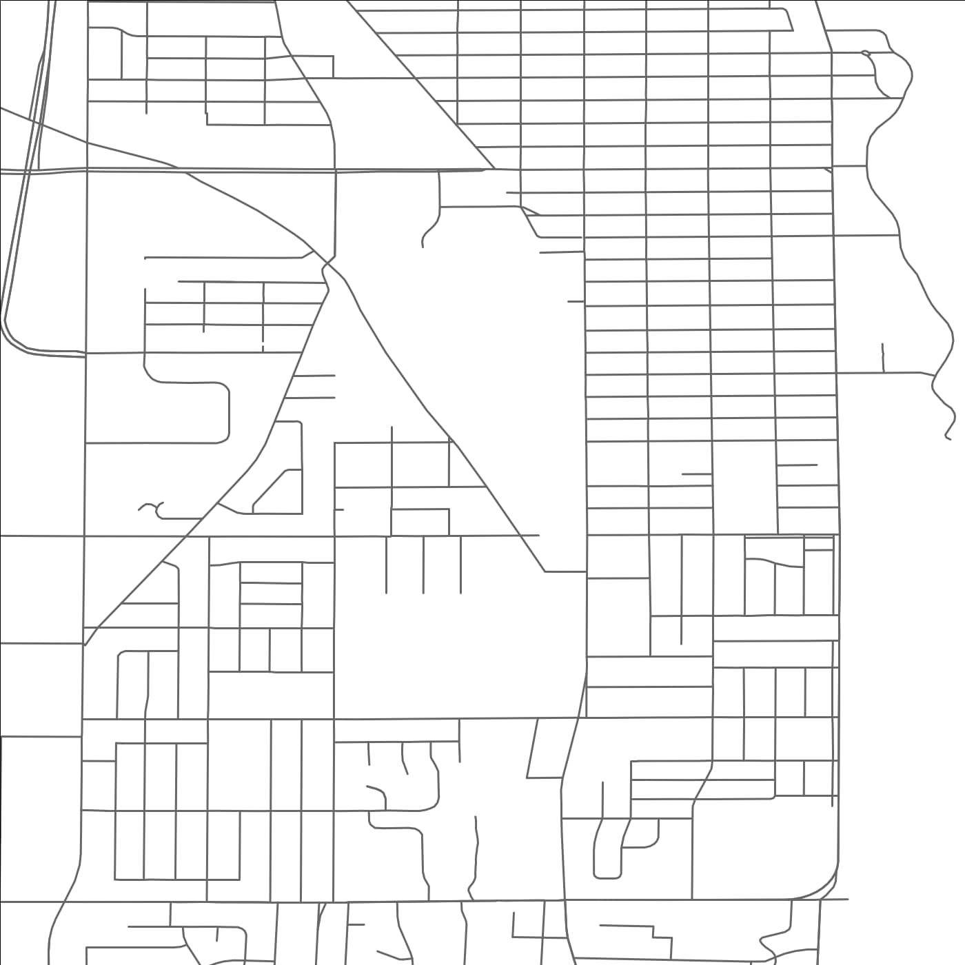 ROAD MAP OF CUDAHY, WISCONSIN BY MAPBAKES