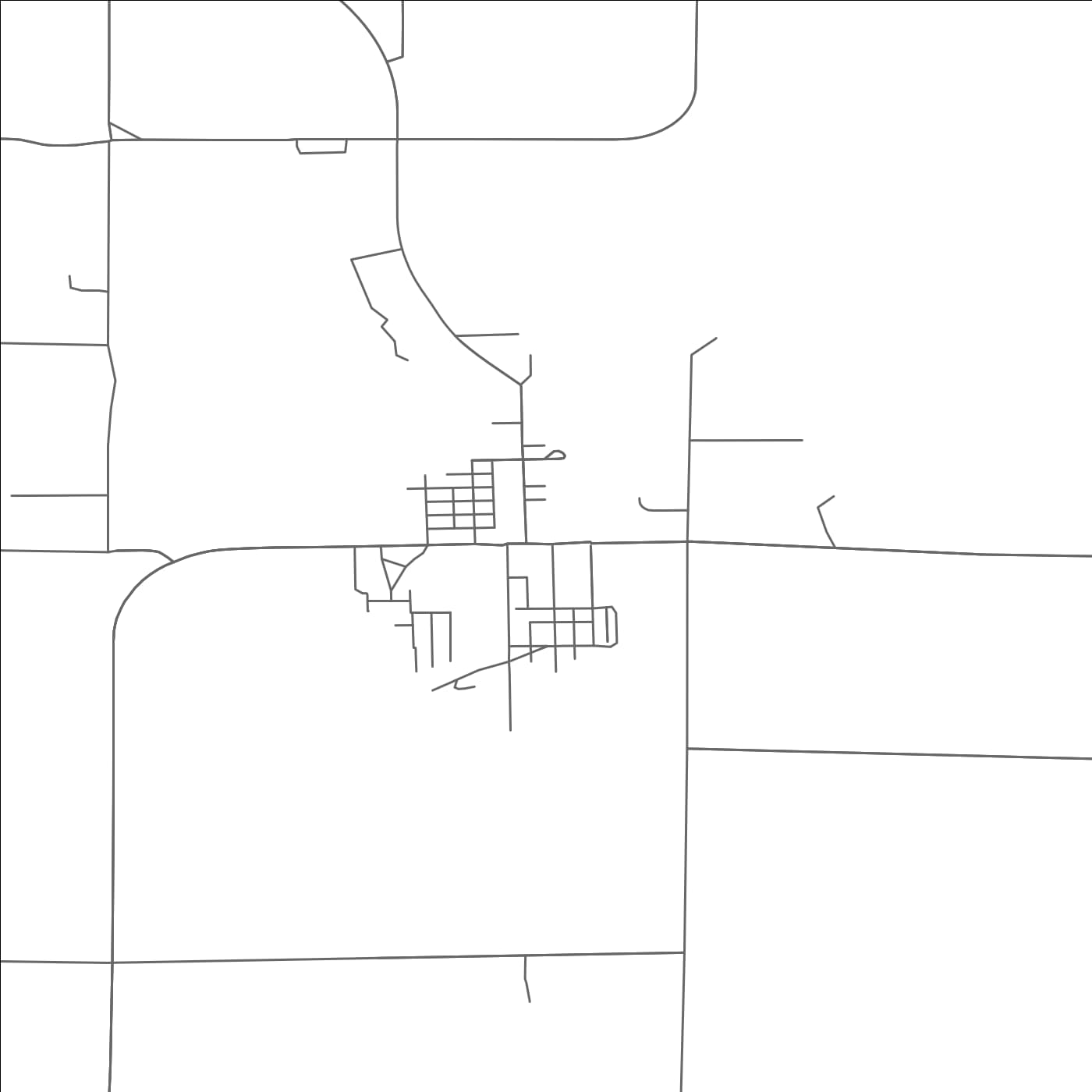 ROAD MAP OF DALLAS, WISCONSIN BY MAPBAKES