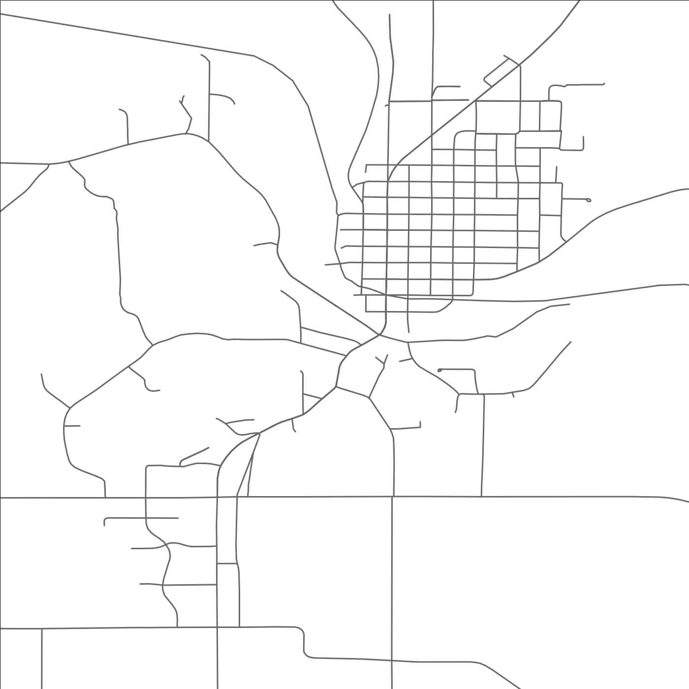 ROAD MAP OF DARLINGTON, WISCONSIN BY MAPBAKES