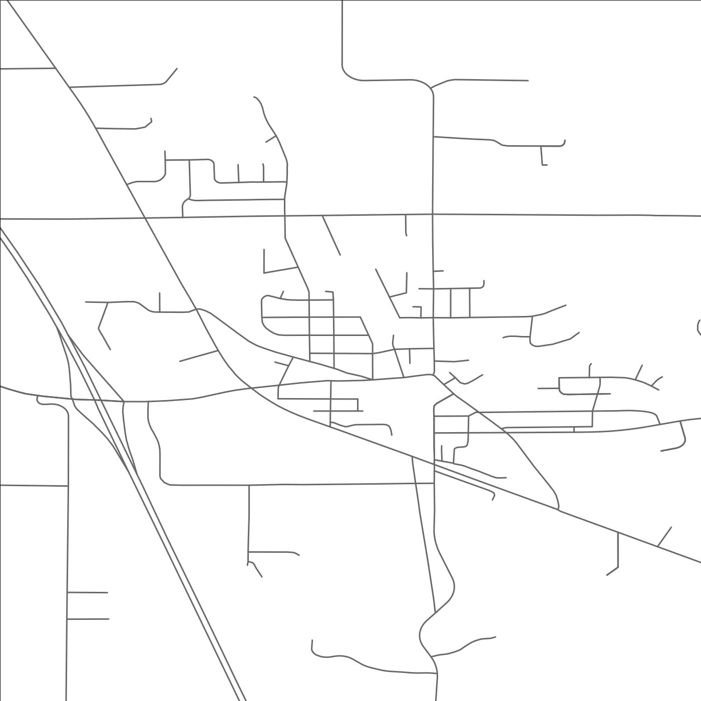 ROAD MAP OF DENMARK, WISCONSIN BY MAPBAKES