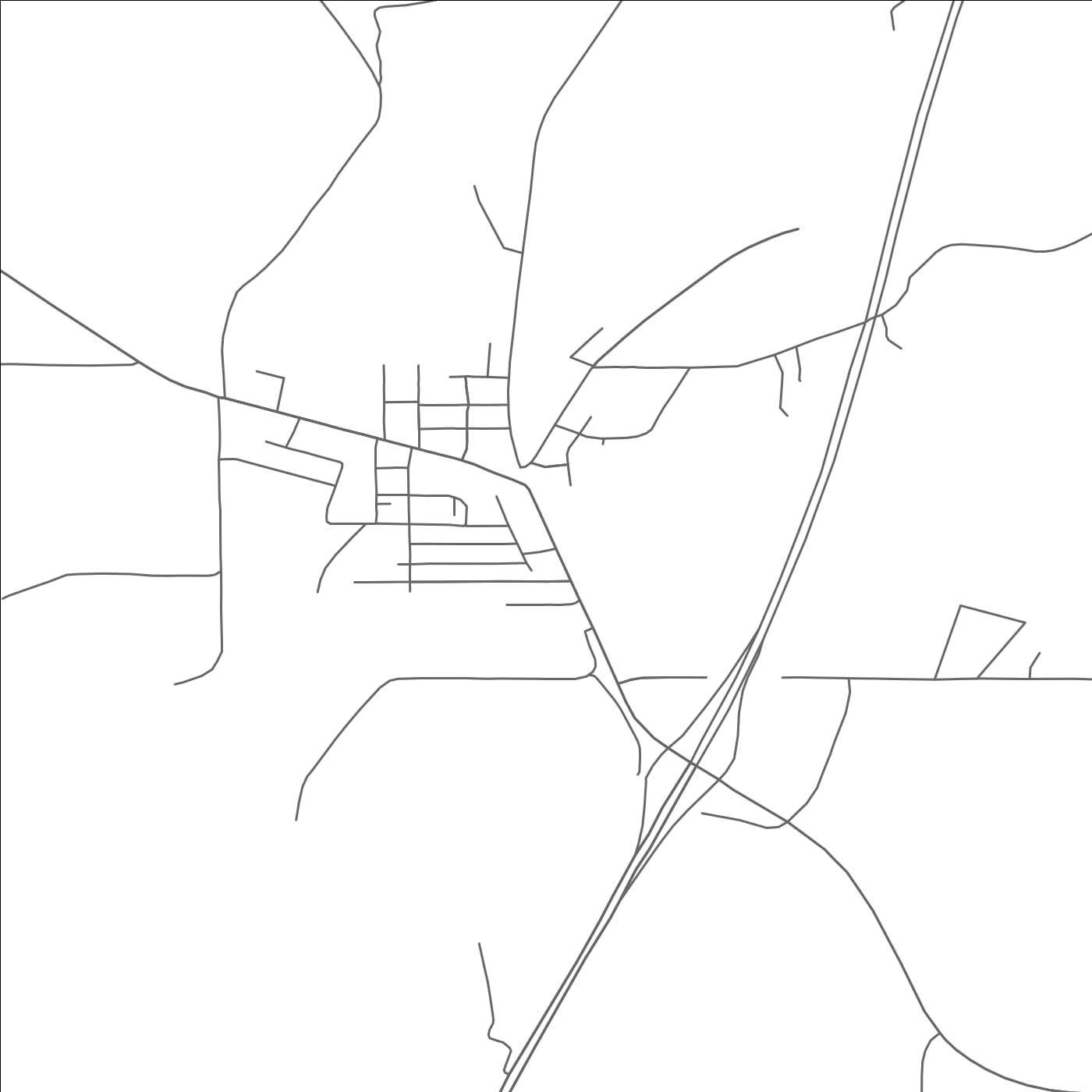 ROAD MAP OF DICKEYVILLE, WISCONSIN BY MAPBAKES