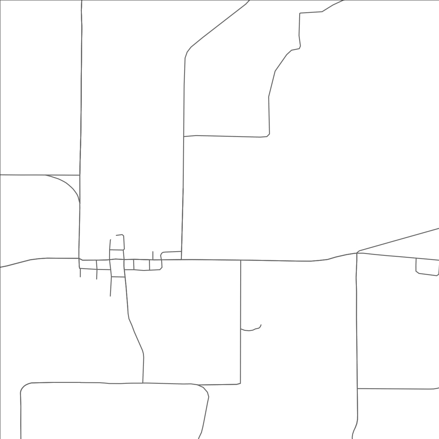 ROAD MAP OF DOWNING, WISCONSIN BY MAPBAKES