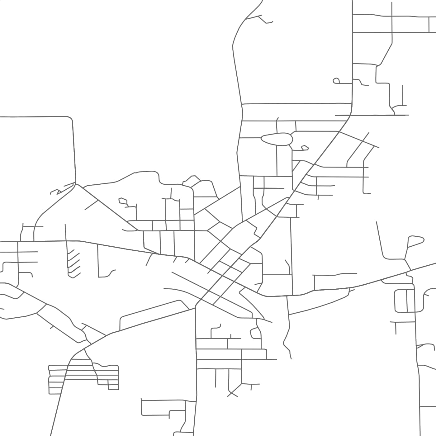 ROAD MAP OF EDGERTON, WISCONSIN BY MAPBAKES