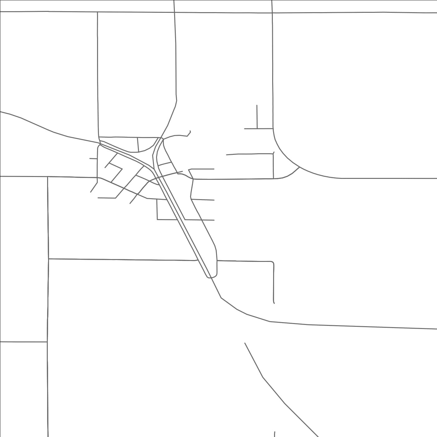 ROAD MAP OF ELAND, WISCONSIN BY MAPBAKES