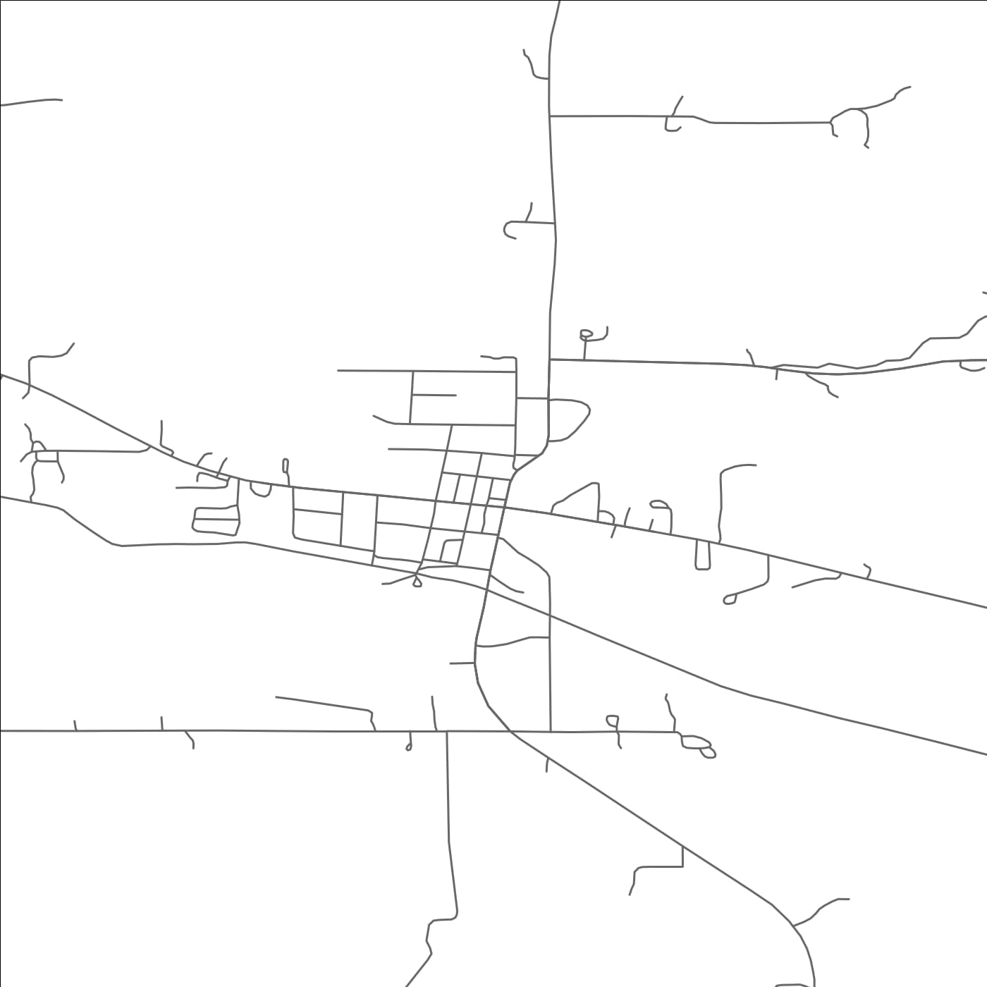 ROAD MAP OF ELEVA, WISCONSIN BY MAPBAKES