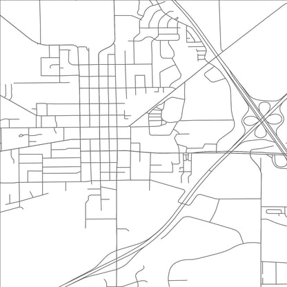 ROAD MAP OF ELKHORN, WISCONSIN BY MAPBAKES