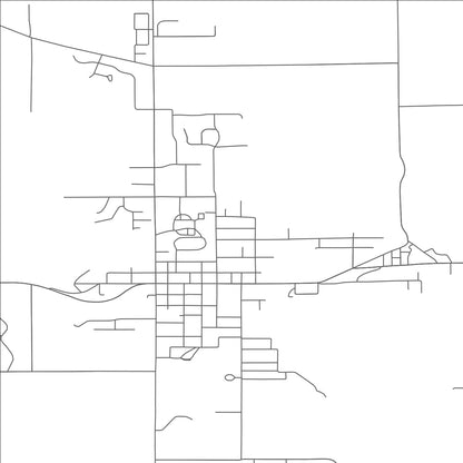 ROAD MAP OF ELLSWORTH, WISCONSIN BY MAPBAKES