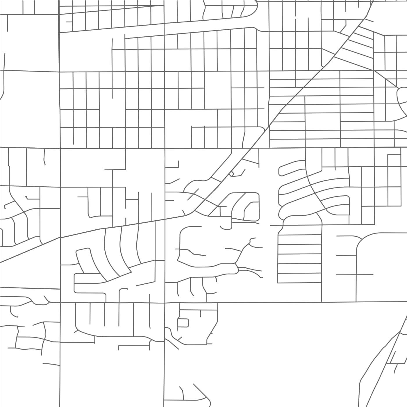 ROAD MAP OF ELMWOOD PARK, WISCONSIN BY MAPBAKES