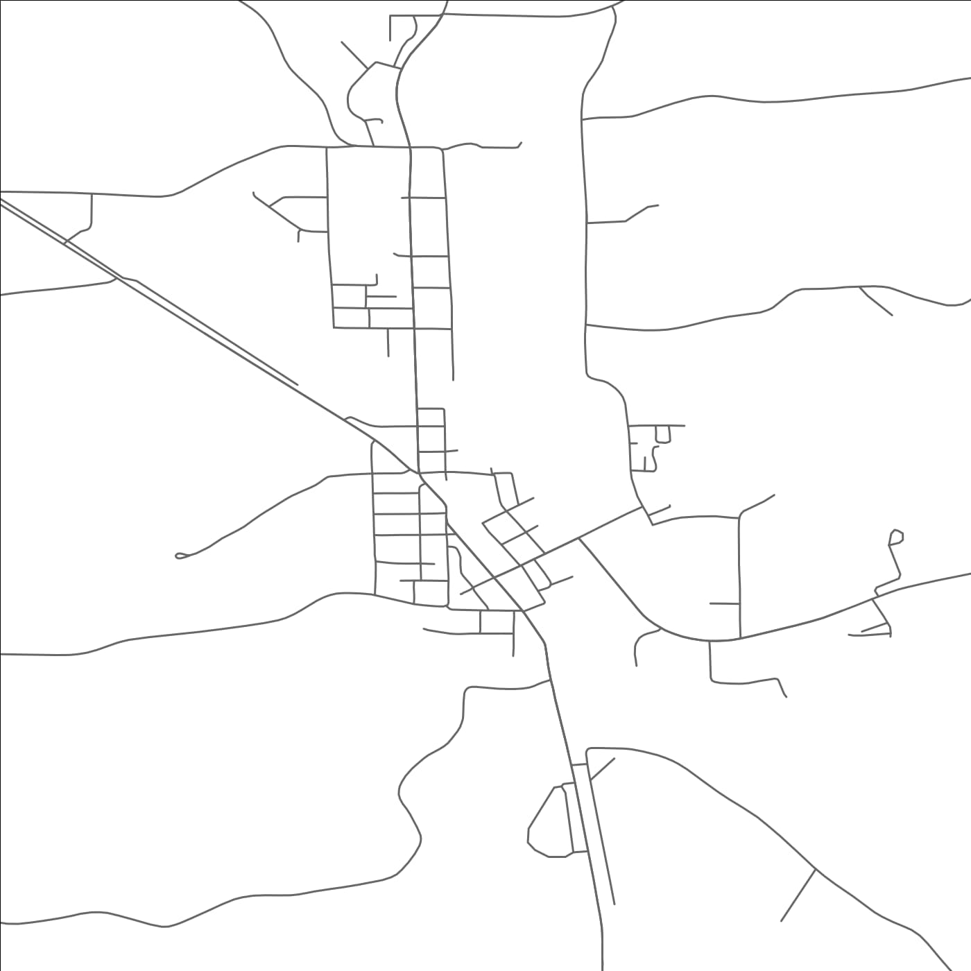 ROAD MAP OF ELROY, WISCONSIN BY MAPBAKES