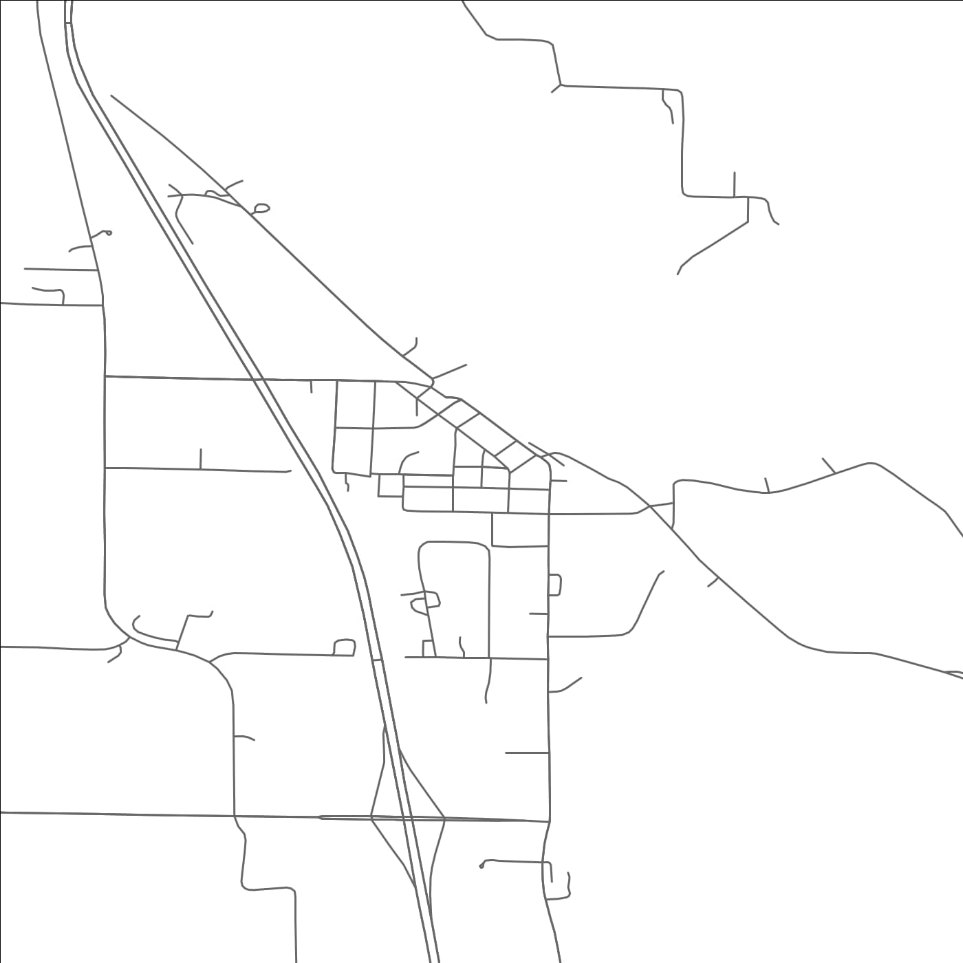 ROAD MAP OF ENDEAVOR, WISCONSIN BY MAPBAKES