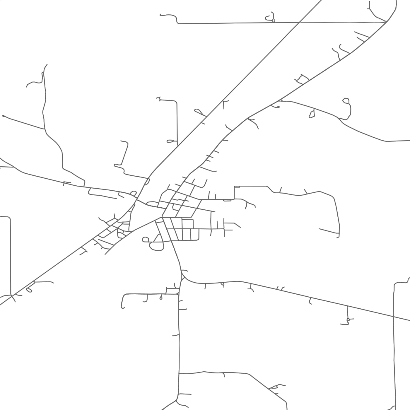 ROAD MAP OF ETTRICK, WISCONSIN BY MAPBAKES