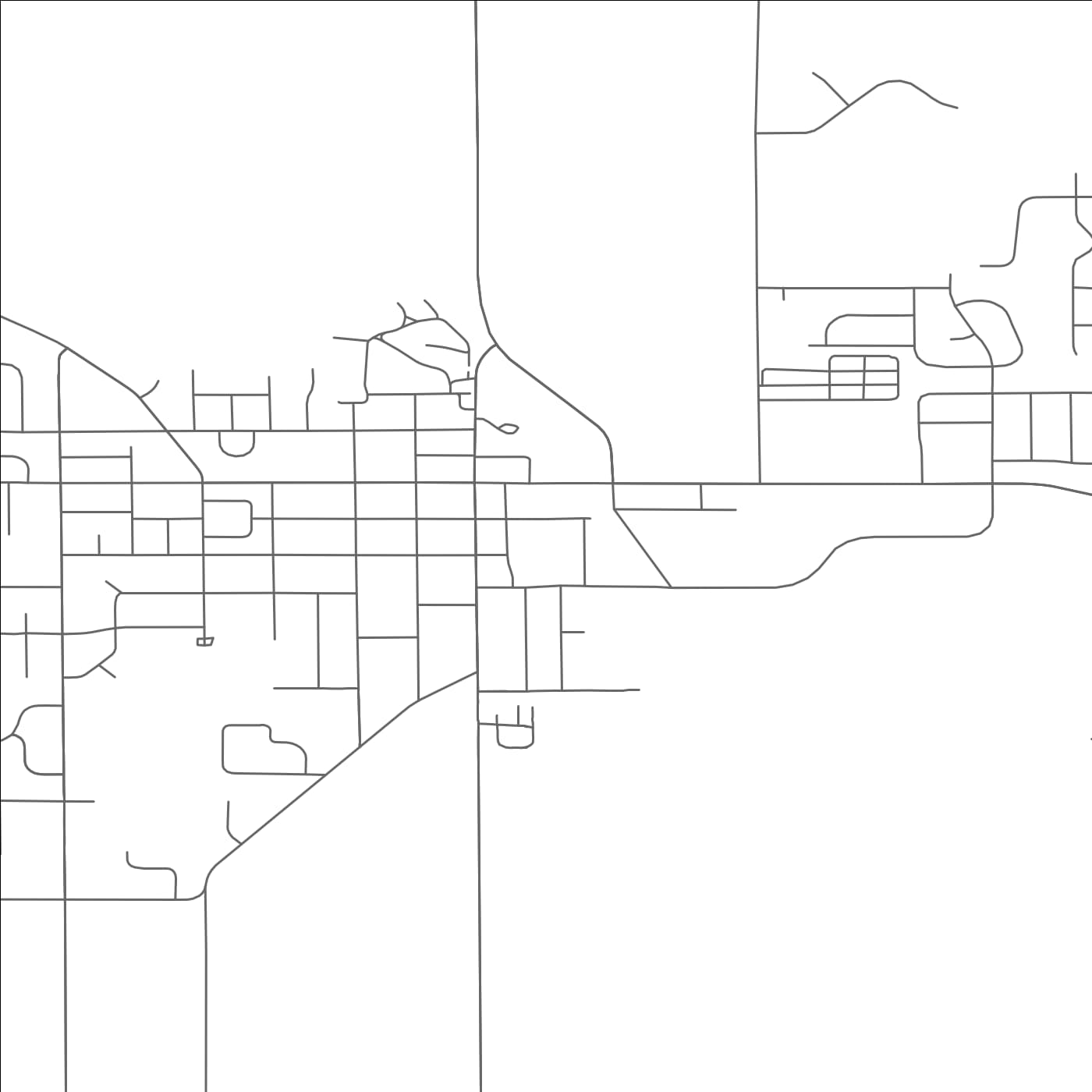 ROAD MAP OF EVANSVILLE, WISCONSIN BY MAPBAKES