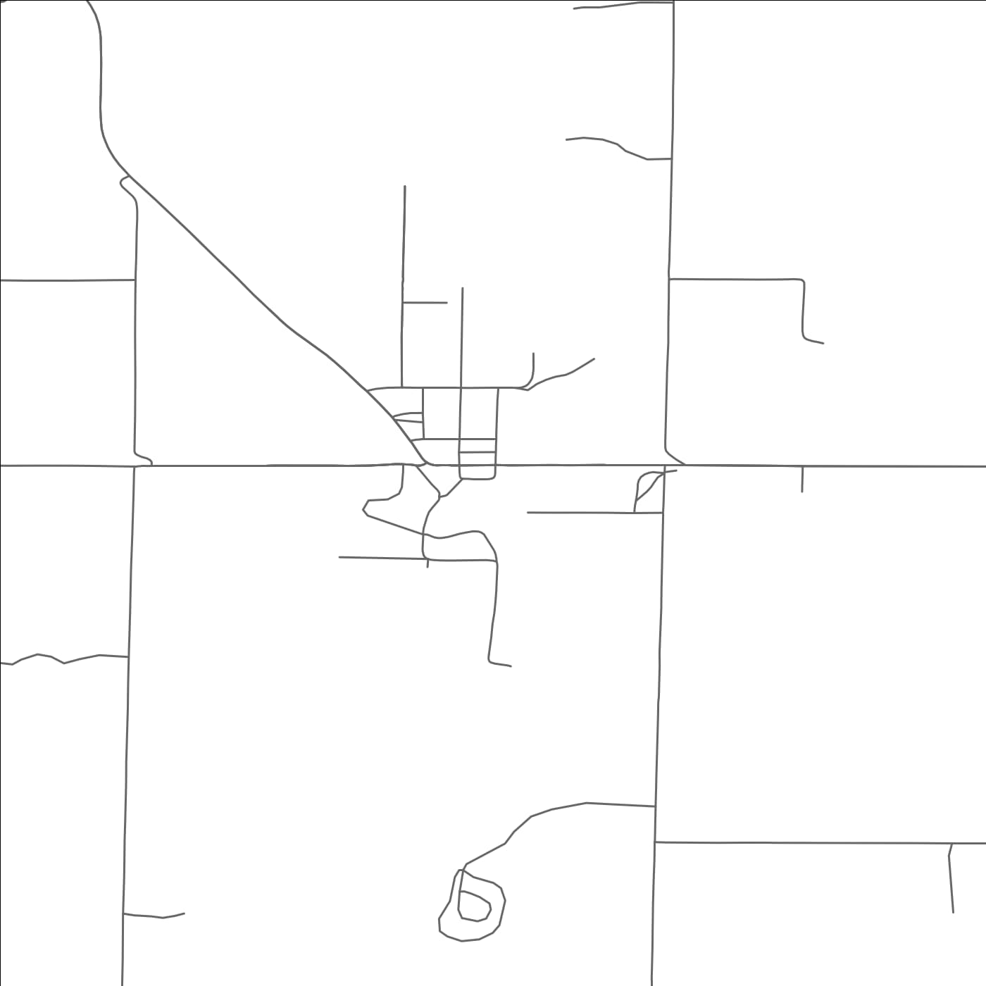 ROAD MAP OF EXELAND, WISCONSIN BY MAPBAKES