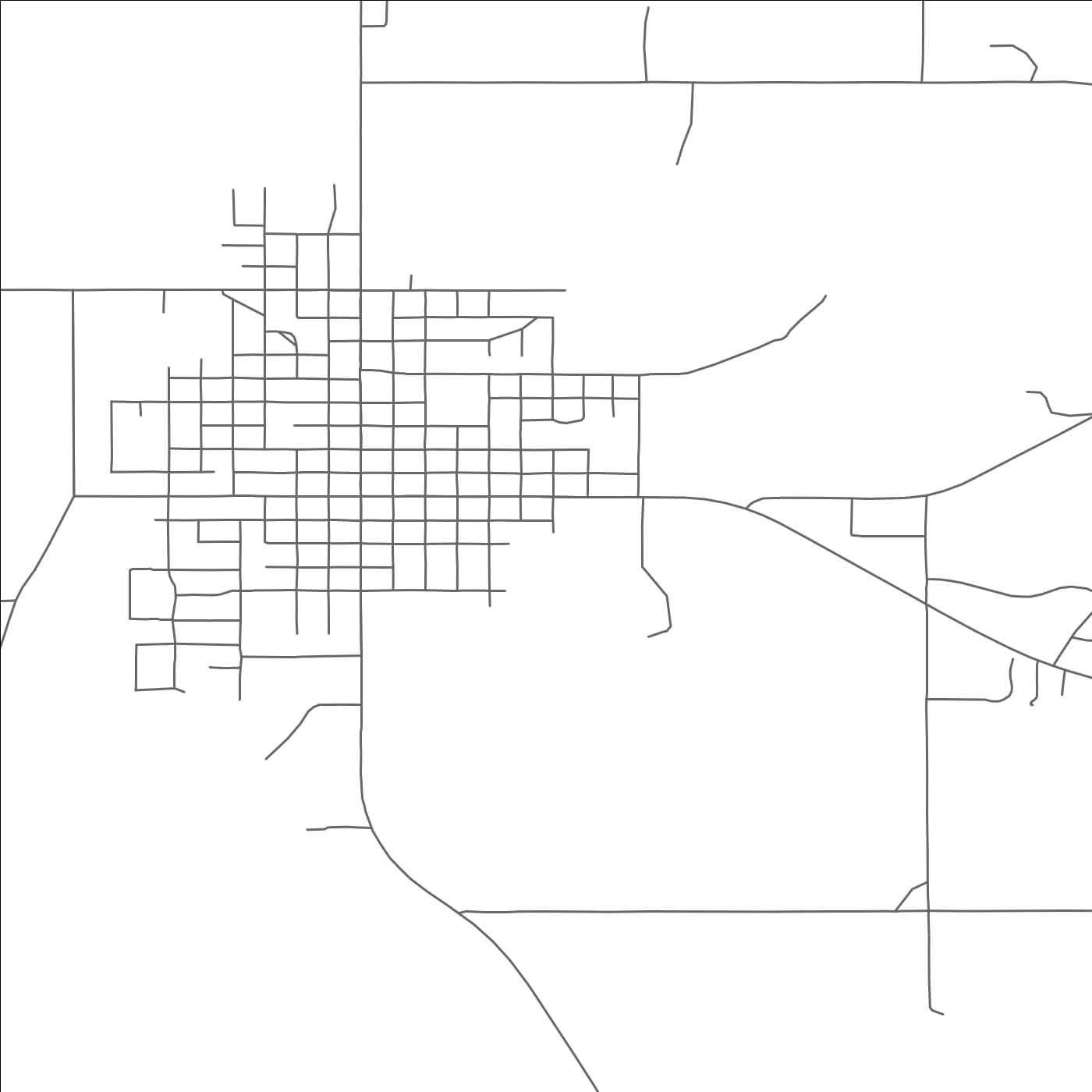 ROAD MAP OF FENNIMORE, WISCONSIN BY MAPBAKES