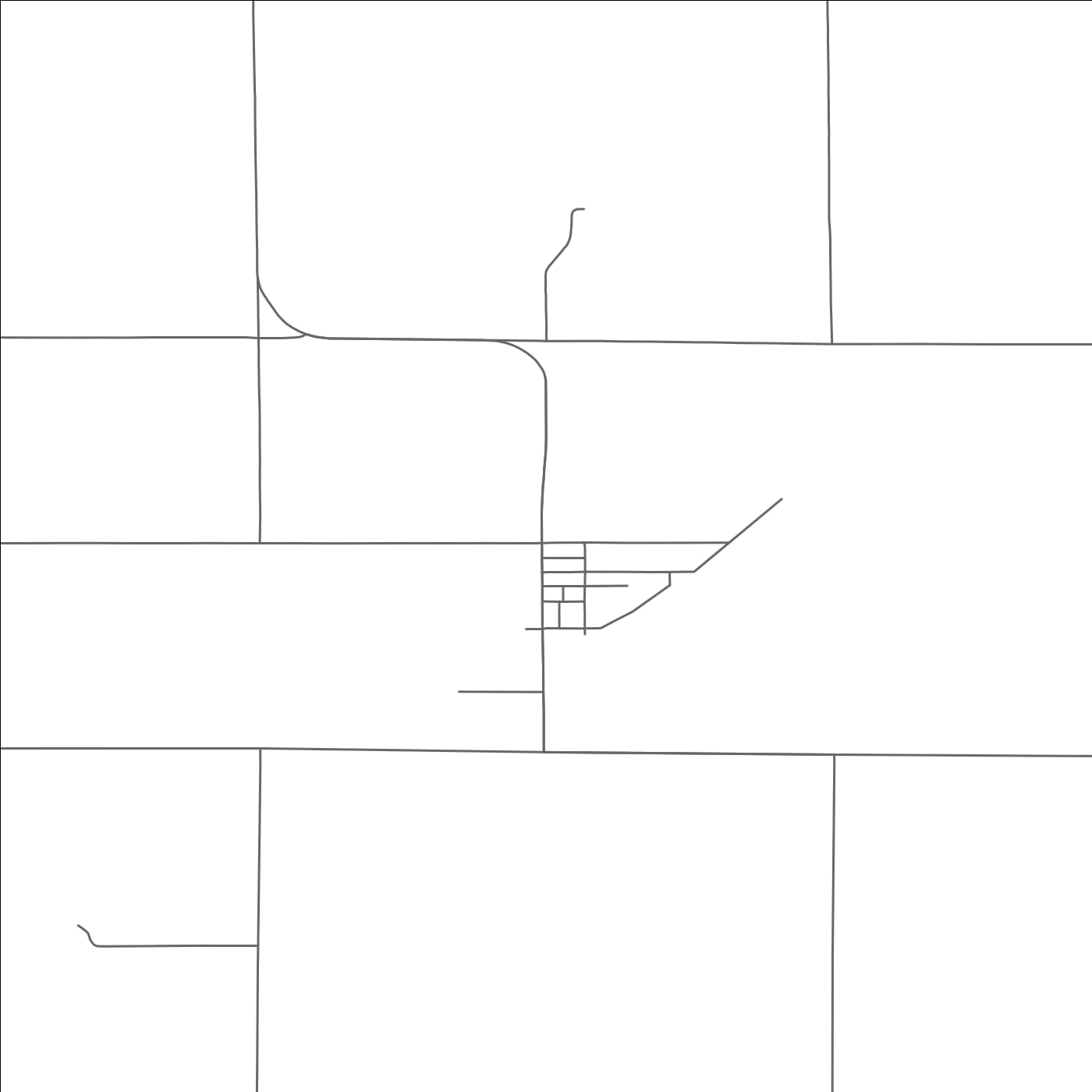 ROAD MAP OF FENWOOD, WISCONSIN BY MAPBAKES