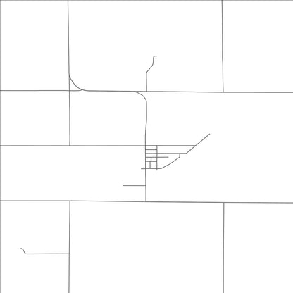 ROAD MAP OF FENWOOD, WISCONSIN BY MAPBAKES