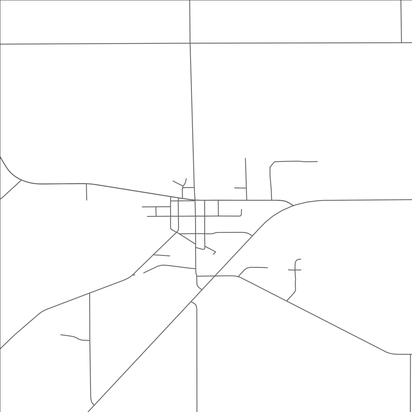 ROAD MAP OF FOOTVILLE, WISCONSIN BY MAPBAKES