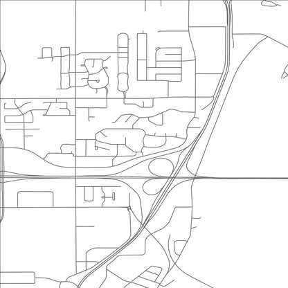 ROAD MAP OF FOX CROSSING, WISCONSIN BY MAPBAKES