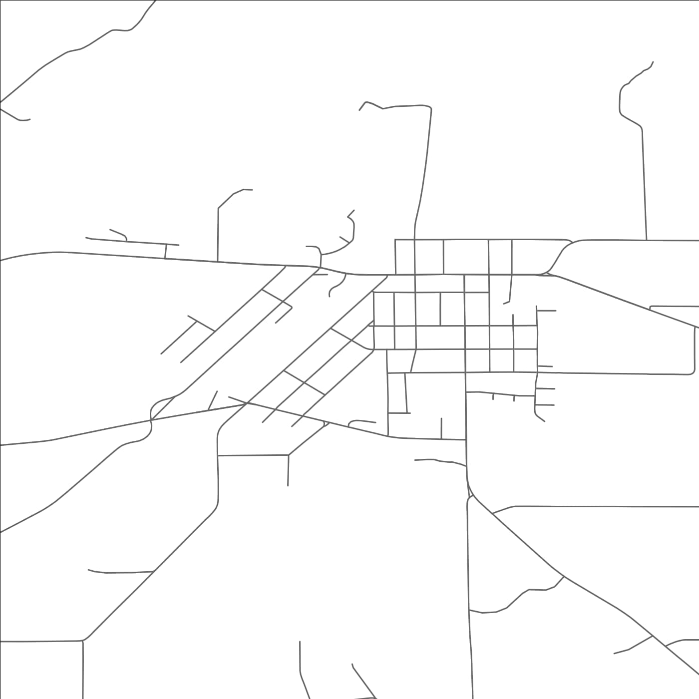 ROAD MAP OF FOX LAKE, WISCONSIN BY MAPBAKES