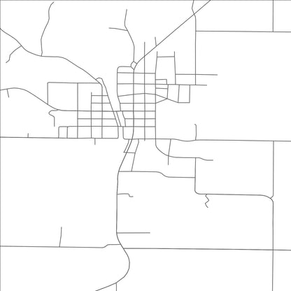 ROAD MAP OF FREDERIC, WISCONSIN BY MAPBAKES